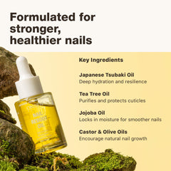 Onsen Secret cuticles care on fingertips with silky texture