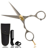 Ontaki beard shears with precision blades for clean, accurate grooming.