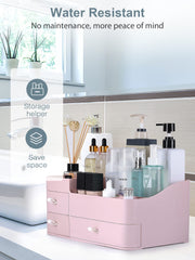 ONXE bathroom cosmetics storage on flat surface keeps essentials organized