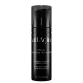 Onyx anti-aging face tanning lotion bottle with a pump top for easy application.
