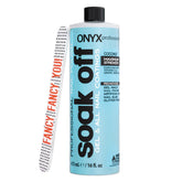 Onyx Professional coconut-scented nail polish remover with nail file for fast polish removal and shaping