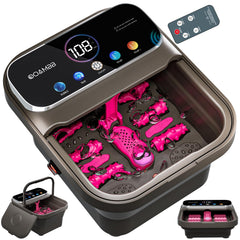 OOAMBB collapsible foot spa with heat and bubbles for relaxed soles
