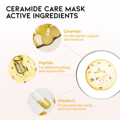 OOTD Ceramide Brightening Sheet Mask sheet close-up texture for smooth application.