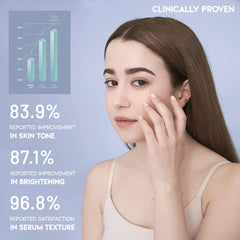 The #OOTD under-eye serum application closeup shows smooth, fast-absorbing texture.