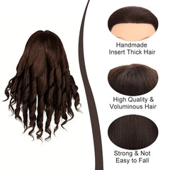 Opini mannequin head in dark brown color for accurate color matching