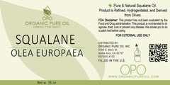 OPO Squalane Oil applied to the face showing quick-absorbing texture.