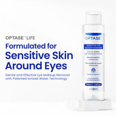 Optase Life hyaluronic-acid formula bottle highlights hydrating benefits
