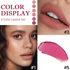 ORANOT 6pc matte lipstick brown swatches offer sophisticated warmth for evenings.