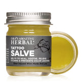 Ora's Tattoo Salve label highlights paraben-free formula for safer healing