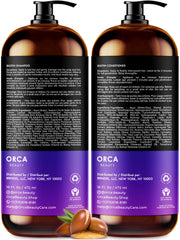 Orca Beauty biotin conditioner bottle supports thicker, healthier-looking hair