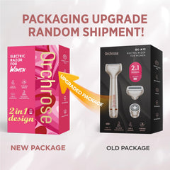 Orchrose electric razor 3-in-1 blade head trims longer hair smoothly with curved and straight blades.