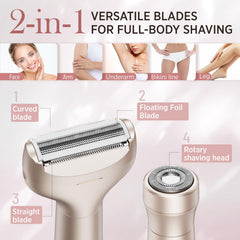 Orchrose hypoallergenic foil close shave reduces irritation for sensitive skin.