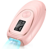 Oreeth laser hair removal device pink front view for quick at‑home sessions