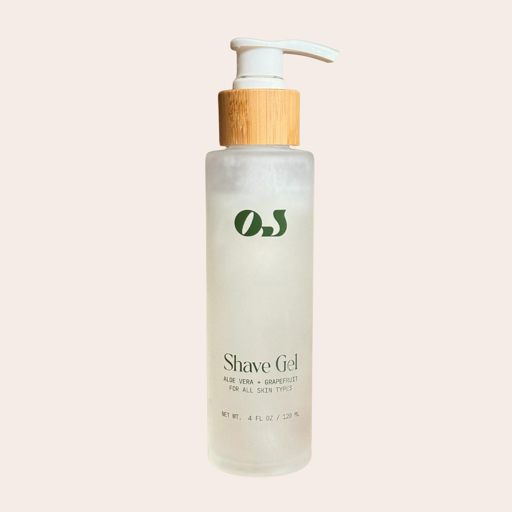 Organic Jaguar bottle shot shows shave gel for smooth glide and hydration