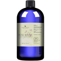 Organic Pure Oil Rose Hydrosol Water spray—soothing toner for calm, balanced skin.