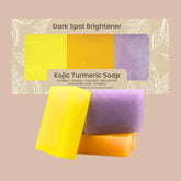 Organic To Green Kojic Turmeric Soap lemon pack shot shows bright scent for a refreshing daily cleanse.