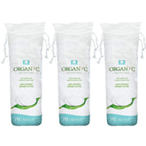 Organyc 100% Organic Cotton Rounds packaging close-up for sensitive skin cleansing