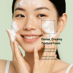Orien Mugwort Zero Film Cleansing Foam foam-lather delivering rich, gentle cleansing.