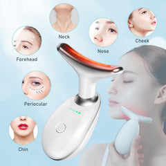 Oriflame face roller white close-up highlighting gentle heat mode for product absorption.