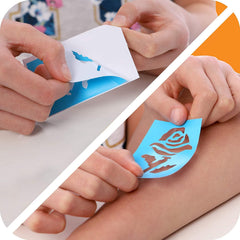 Original Stationery glitter tattoo kit adhesive bottle for easy, secure designs