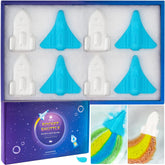 ORIGLAM rocket bath bomb creates blue foam with color trails for a playful bath