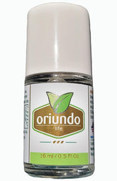 Oriundo Natural Life nail-solution bottle shows premium formula for healthier nails.