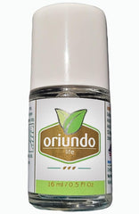 Oriundo Natural Life nail-solution bottle shows premium formula for healthier nails.