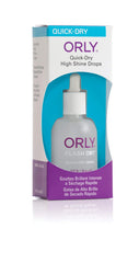 Orly Flash Dry Drops Nail Base Coat bottle smooths and brightens natural nails with peach tint.