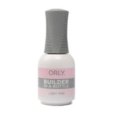 Orly GELFX Builder in a Bottle Light Pink bottle close-up showing natural-looking extensions.