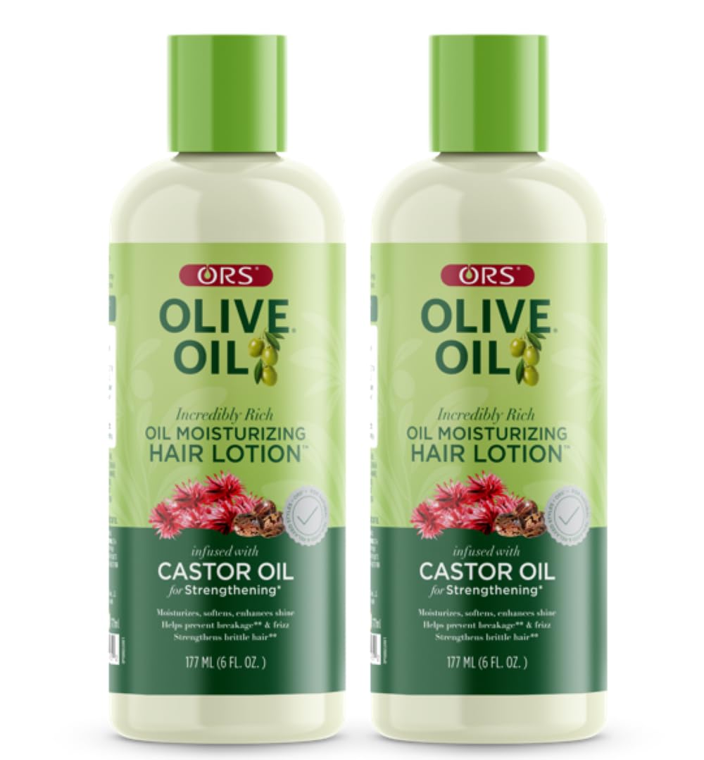 ORS Olive Oil Hair Lotion bottle shows rich hydration for natural and relaxed hair