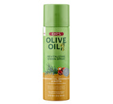 ORS Olive Oil Revitalizing Sheen Spray bottle delivering lightweight shine for all hair types