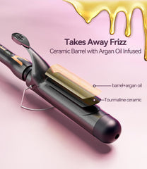 ORYNNE argan oil-infused barrel for shine and smooth glide