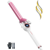 ORYNNE Digital Ceramic Curling Iron 1in barrel delivers smooth curls and quick styling.