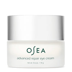 OSEA Advanced Repair Eye Cream tube close-up showing a hydrating formula for delicate under-eye skin