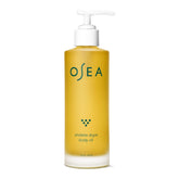 OSEA Undaria Algae Body Oil bottle closeup showing hydrating, non-greasy moisture.