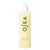OSEA Undaria Algae Body Wash bottle front highlights hydrating, skin-softening formula.