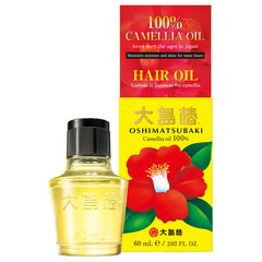 Oshima Tsubaki Camellia Seed Oil bottle front view for hair and skin moisture