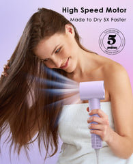 OSOU Hair Dryer side profile showing lightweight ergonomic design