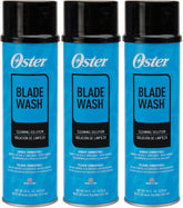 Oster Blade Wash Dip 18oz 3-pack bottle ready for quick blade cleaning.