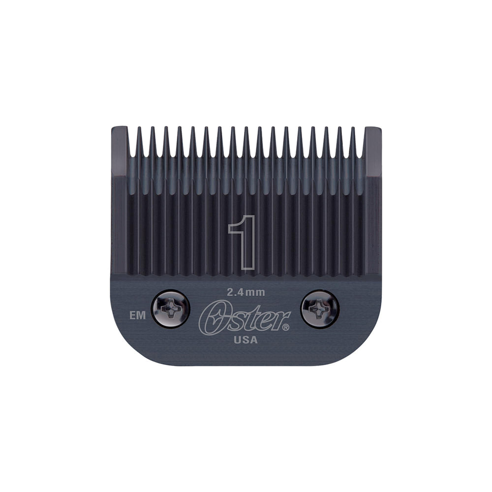 Oster clipper blade size 1 demonstrates ultra-sharp precision for smooth grooming results.