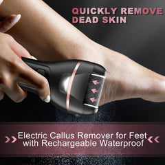 OTAZWA three roller heads for varying skin textures and callus removal tasks.