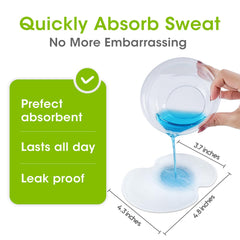 OTTOLIVES underarm sweat pad with extra adhesive for secure all-day stay