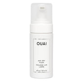 OUAI Air Dry Foam bottle demonstrates frizz control for soft waves