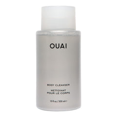 OUAI Body Cleanser Dean Street bottle pour highlights hydrating lather for a refreshing shower.