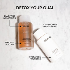 OUAI Detox Shampoo pour – refreshing lather targets dirt and oil buildup