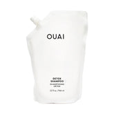 OUAI Detox Shampoo Refill bottle front showing 32 oz size and clarifying action