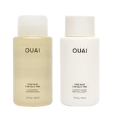 OUAI Fine Shampoo bottle demonstrates lightweight cleansing for fine hair