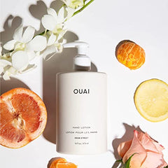 OUAI hand lotion rosehip oil nourishes to soften rough patches.