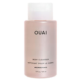 OUAI Melrose Place body cleanser bottle shows foaming lather for hydrating cleanse