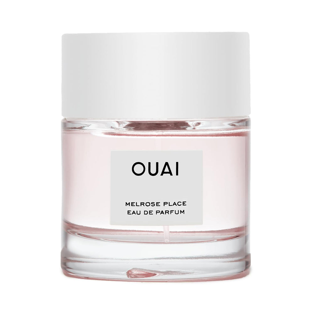 OUAI Melrose Place bottle shot on vanity for everyday elegance.